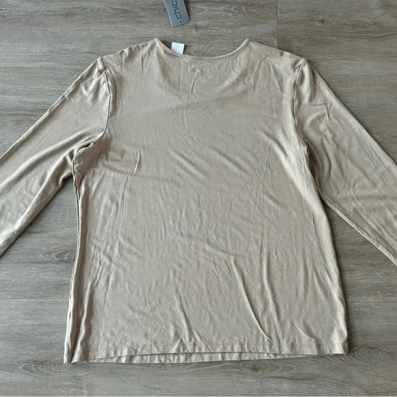 Chico’s Neveah Long Sleeve knit top-size 2 - Picture 5 of 6